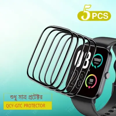 Picture of QCY GTC Smart Watch Full Coverage Plastic Screen Protector (5 Psc Bundle)