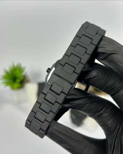 Picture of New Aura Arabic Watch Men's Quartz Watch Black Carbon Plastic watch for men 