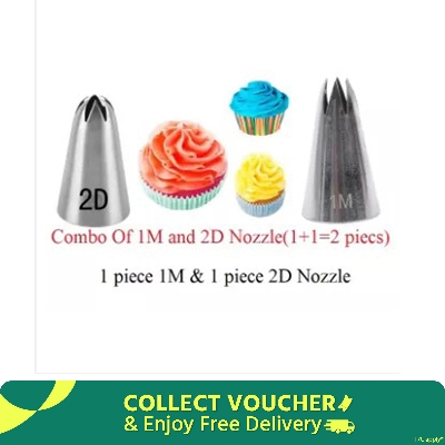 Picture of 2 Pieces Nozzle ( 1M & 2D) Combo -Silver