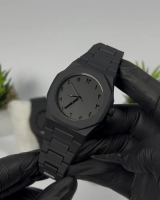 Picture of Black Arabic Aura Carbon Fiver Fashionable watch For Men Black