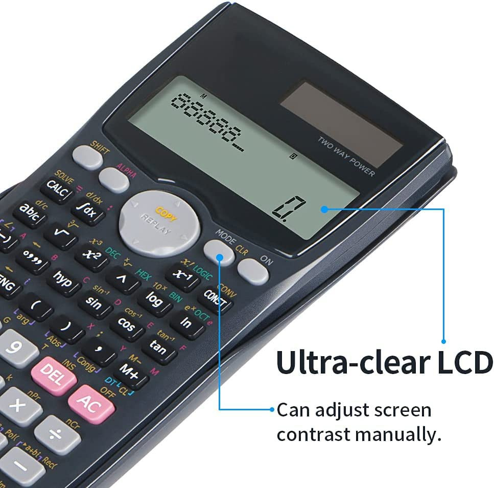 Picture of Fx-991MS C-T Plus Scientific Calculator For Students Black