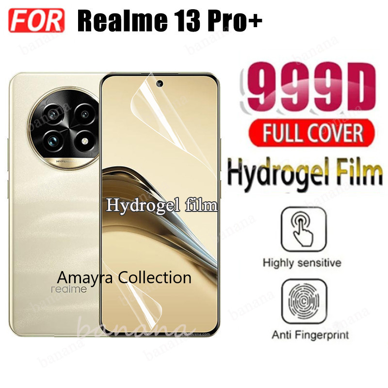 Picture of Realme 13 Pro 5G TPU Protective Film Hydrogel Front Poly Protector Screen Protector Anti-Shatter / High Definition (Front Poly)