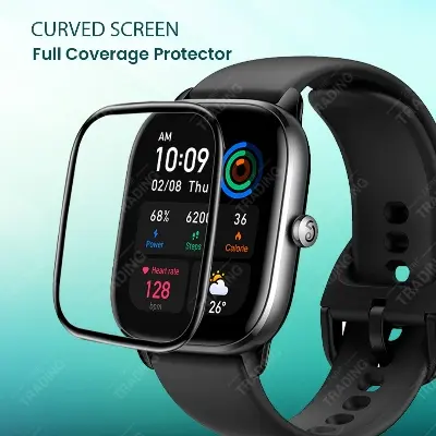 Picture of AMAZFIT GTS 4 MINI Smart Watch Full Coverage Plastic Screen Protector (1 Psc)