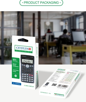 Picture of Scientific Calculator Fx-100MS For Students C-T PLUS Black