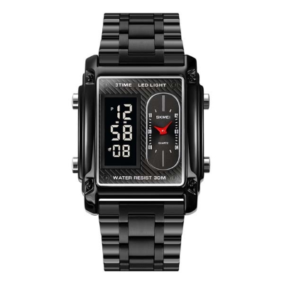 Picture of Superlative Trendsetter -Upscale Living -SKMEI 1868 Multiple Time Digital And Analog Waterproof Watch Black- Inventive Choice Black