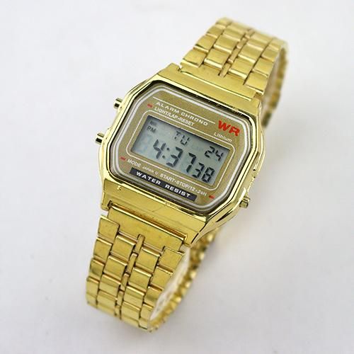 Picture of Gold Steel Bracelet Watch For men A159WGEA-1 Gold