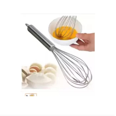Picture of Stainless Steel Hand Egg Mixer Beater Kitchen Cooking Tool,Stainless Steel Whisk,Food Mixer 7 Inch -Silver