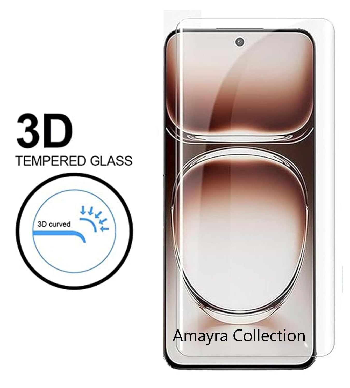 Picture of Realme 13 Pro+ 5G / Realme 13 Pro Plus 5G (A+ GRADE) Premium UV Tempered Glass Screen Protector Curved with Liquid Glue and UV Light -Transparent Clear