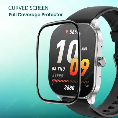 Picture of AMAZFIT POP 3S Smart Watch Full Coverage Plastic Screen Protector (1 Psc)