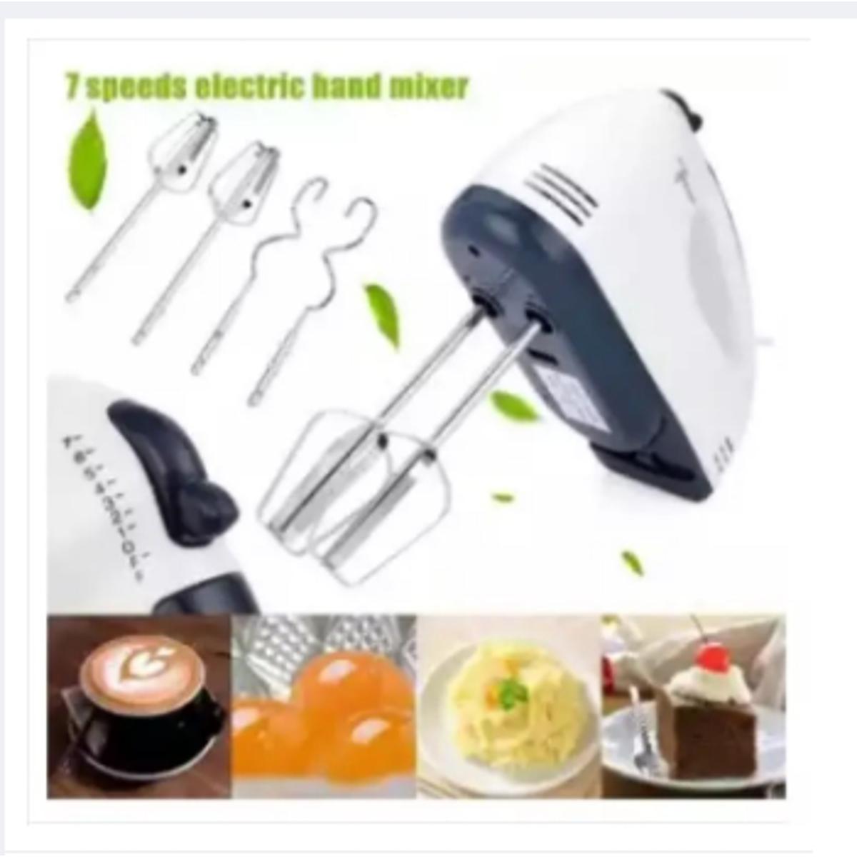 Picture of Electric Egg Bitter Hand Mixer - White -White