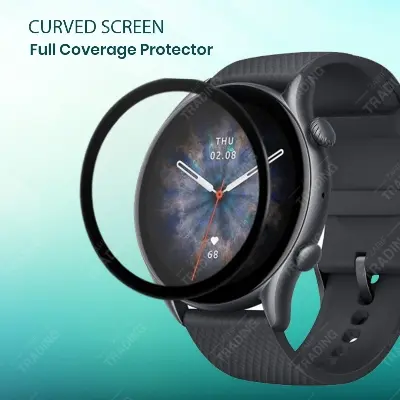 Picture of Amazfit GTR 3 PRO Smart Watch Full Coverage Plastic Screen Protector (1 Psc)