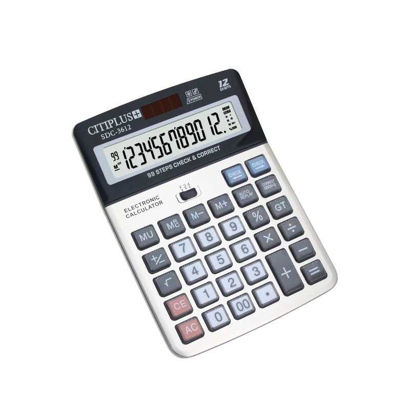 Picture of 12-Digits Desktop Size Calculator - calculator Silver