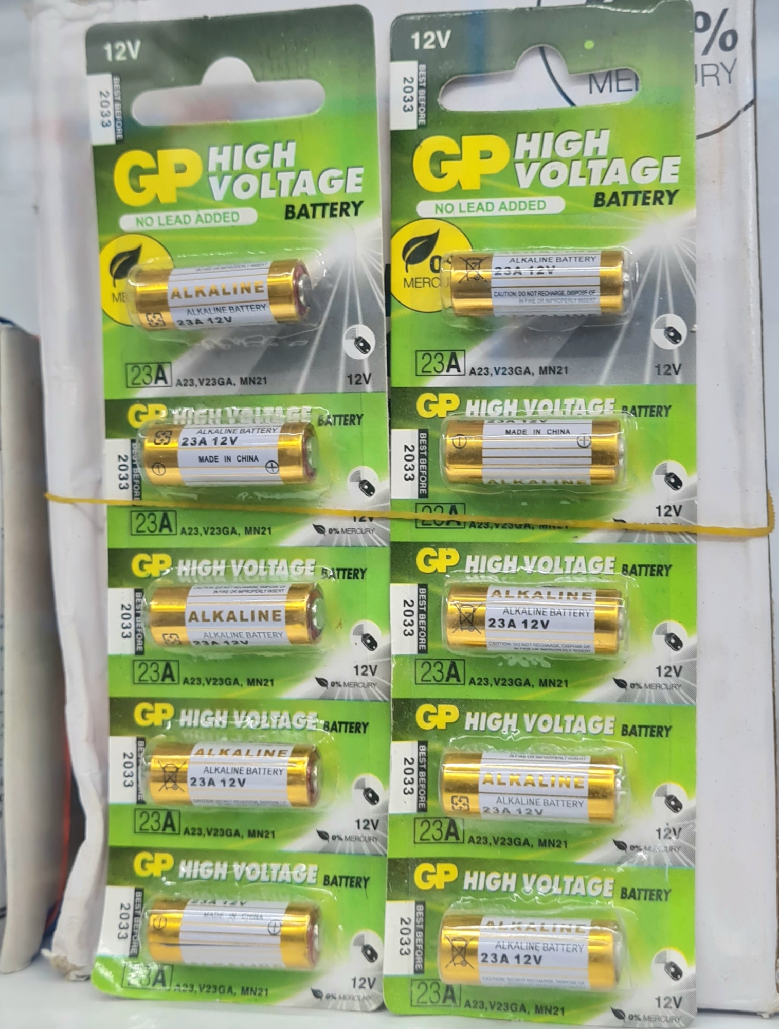 Picture of 1PCS Wireless Door Bell battery 12V GP 23A High Voltage Alkaline Battery Used for Remote Control/doorbell/Alarm Multicolor