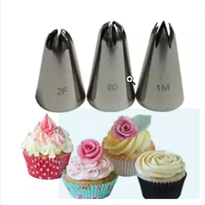 Picture of 3 Pieces (1pis 1M , 1pis 2D and 2F) Nozzle Combo Pac -Silver