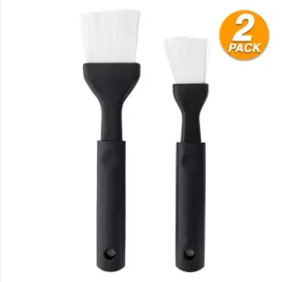 Picture of Oil Brush Durable Cake Bread Butter Baking Brush Oil Barbecue Sauce Brush Grill Cooking Tool 2-pc set -Black