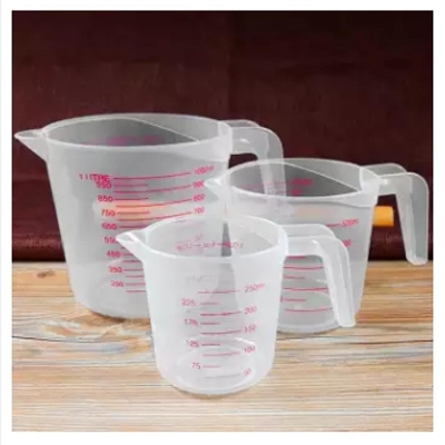 Picture of 250/500/1000ML Plastic Measuring Cup Jug Pour Spout Surface Kitchen Tool Supplies Quality cup with graduated quality Kitchen -Off White