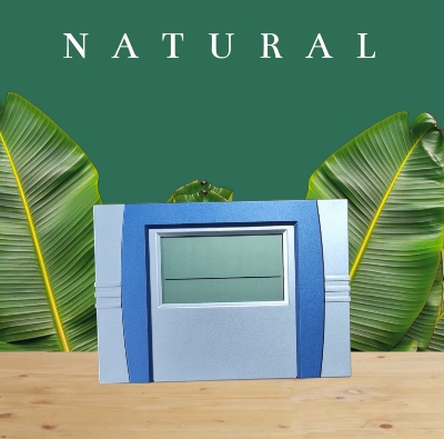 Picture of Digital Square Table And Wall Clock Temperature display Medium Size Blue