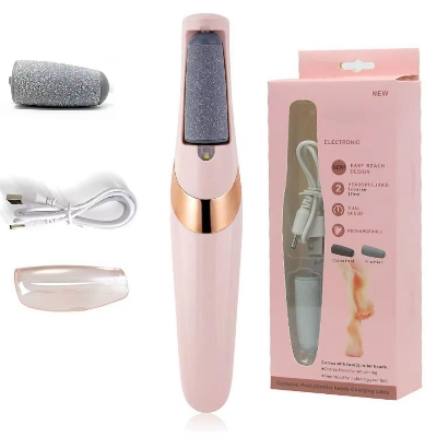 Picture of Electric Foot Callus Removers Rechargeable Machine Portable Electronic Foot File Pedicure Tools White