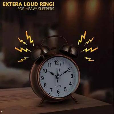 Picture of Best Quality Metal Alarm Clock With Light and Bell 