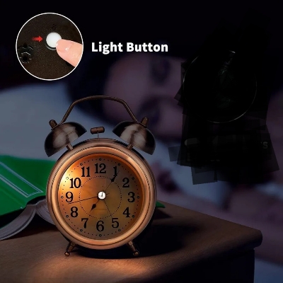 Picture of Best Quality Metal Alarm Clock With Light and Bell 