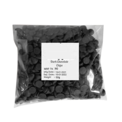 Picture of Dark Chocolate Chips/Dark Chocolate Chips - 50g