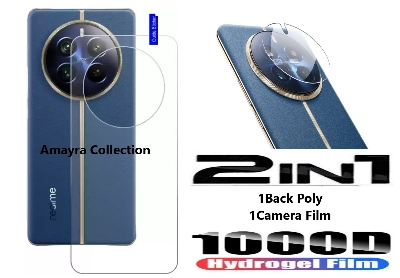 Picture of 2in1 Back Protector Combo Pack for Realme 12 Pro 5G (Back Hydrogel Poly Protector+Camera Lens Protector)