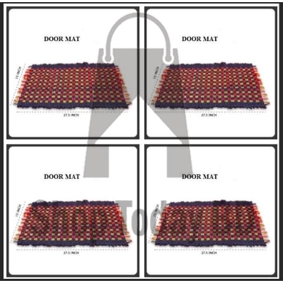 Picture of Door Mat Cotton 4 pcs -Multicolor