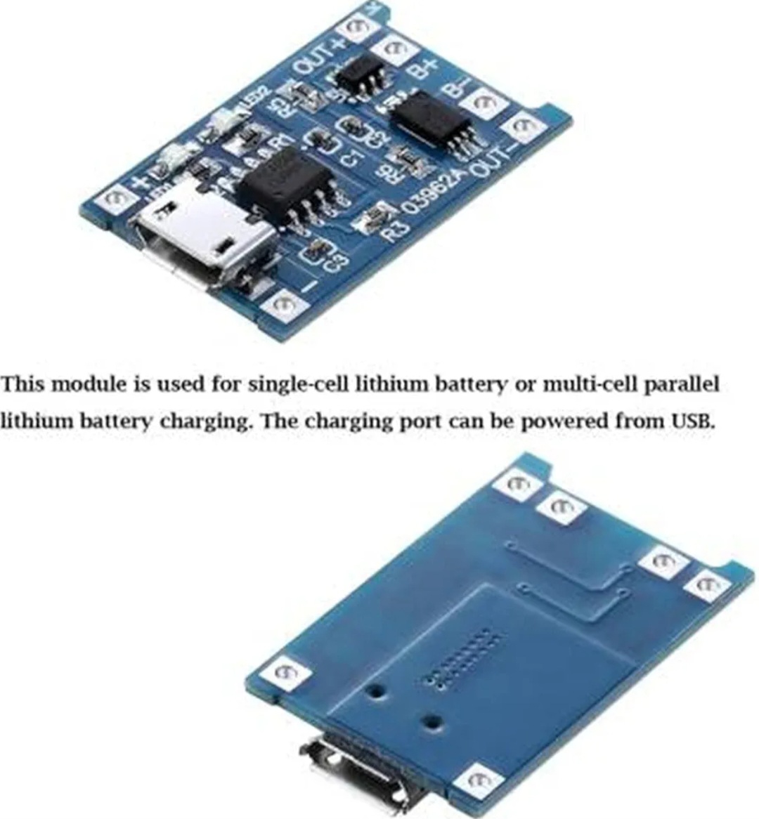 Picture of Tp4056 5PCS Lot 18650 Lithium Battery Charging Board Module Charger Modules TP 4056 (5PCS) Blue