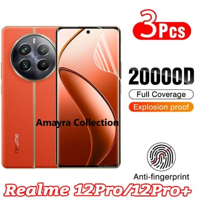 Picture of 2in1 Protector Combo Pack for Realme 12 Pro+ 5G / Realme 12 Pro Plus 5G (Front Hydrogel Protector Poly+Back Hydrogel Protector Poly)