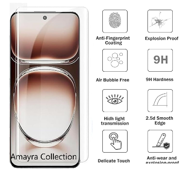 Picture of 2in1 Protector Combo Pack for Realme 13 Pro 5G (A+ GRADE) UV Glass Screen Protector + Camera Protector Lens