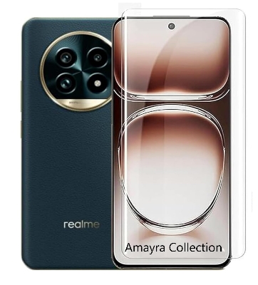 Picture of 3in1 Protector Combo Pack for Realme 13 Pro 5G (A+ GRADE) UV Glass Screen Protector + Back Protector Film + 3D Camera Glass Protector)