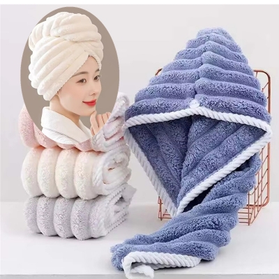 Picture of Super Absorbent Microfiber Hair Drying Cap – Quick-Dry Hooded Towel for Women Multicolor