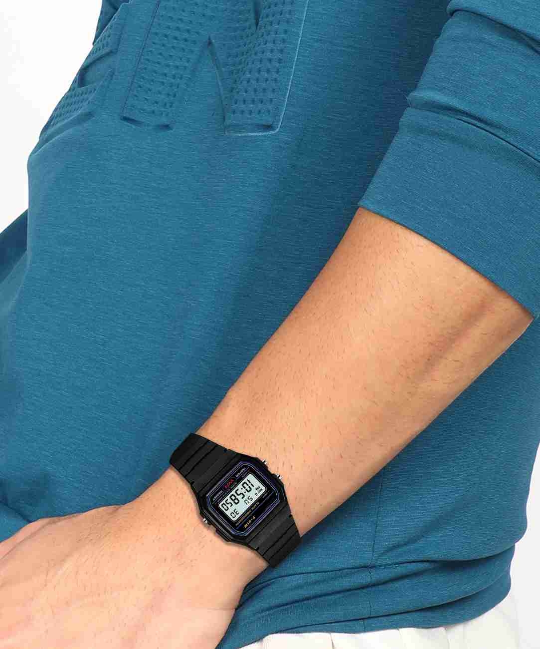 Picture of Casual Waterproof Square Rubber Belt Watch For Men's Black