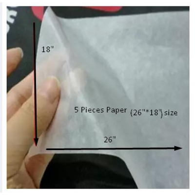 Picture of Oil Paper / Baking Paper for Cake Making Special Tools 26"* 18" size 5 pieces paper -White