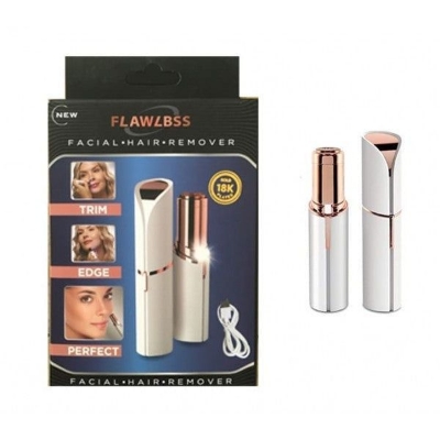 Picture of Rechargeable Flawless Facial Hair Remover Machine White