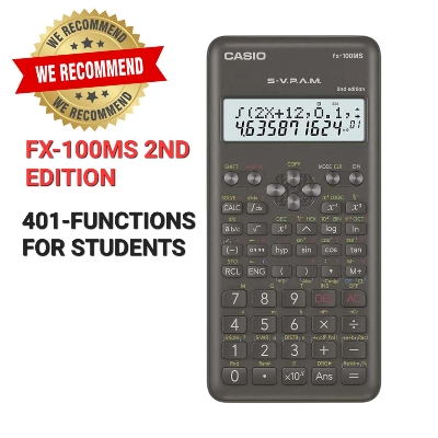Picture of FX-100MS 2nd Edition Scientific Calculator For Students Grey