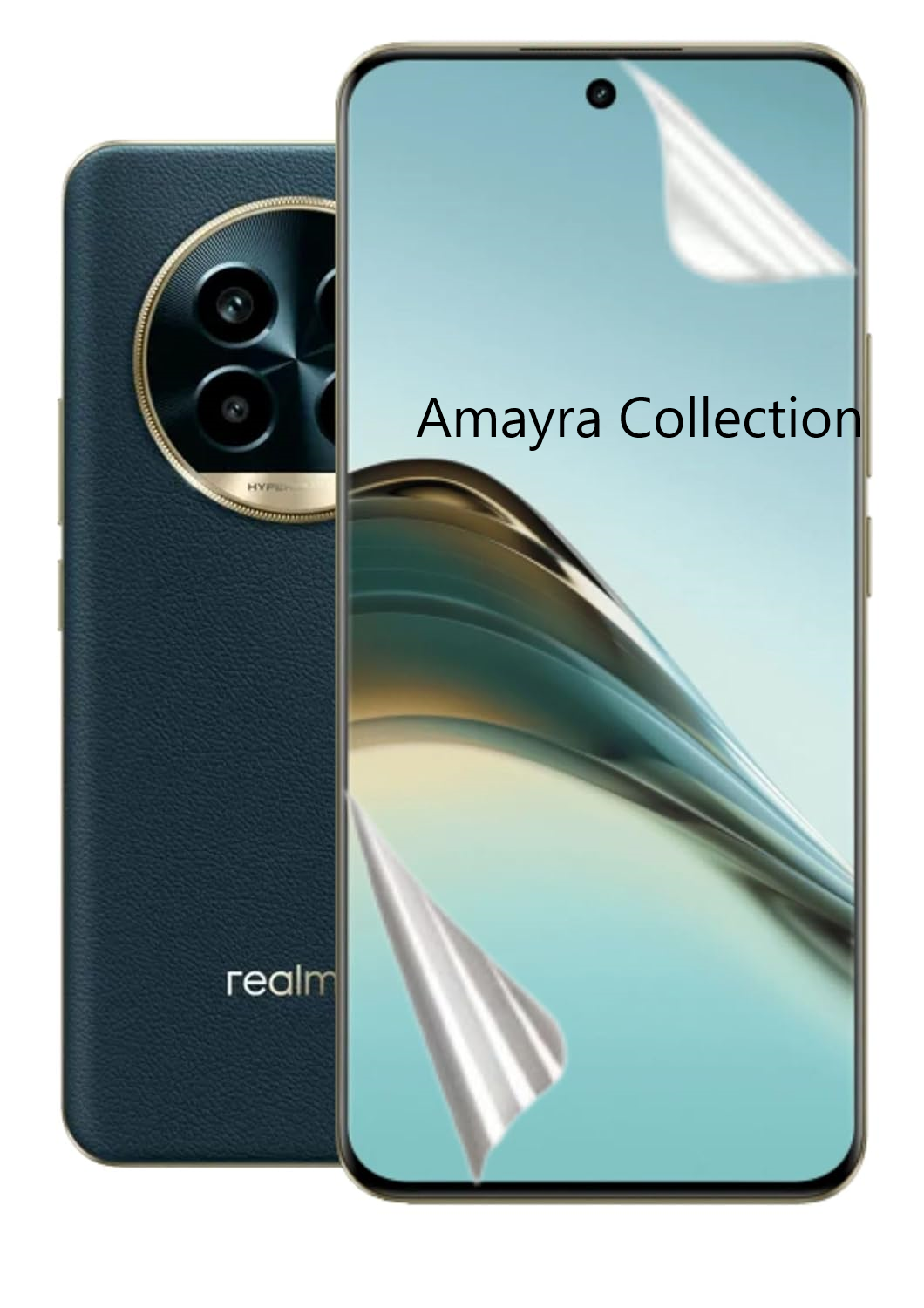 Picture of 3in1 Protector Combo Pack for Realme 13 Pro+ 5G / Realme 13 Pro Plus 5G (Front Hydrogel Screen Protector Poly + Back Hydrogel Poly Protector + 3D Camera Lens Protector)