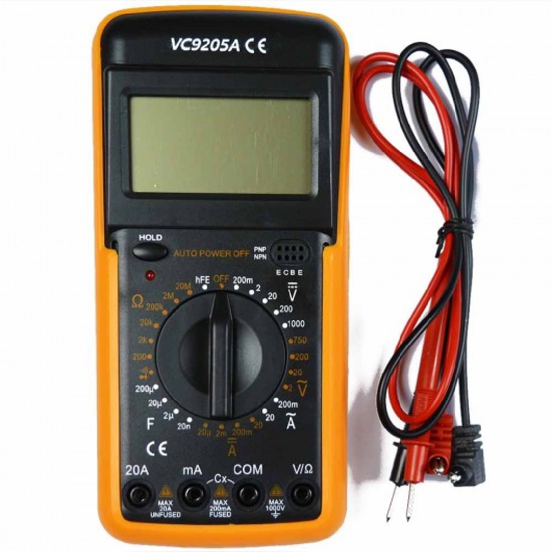 Picture of Professional Digital Multimeter AC DC LCD For Multi-Testing VC 9205A Black