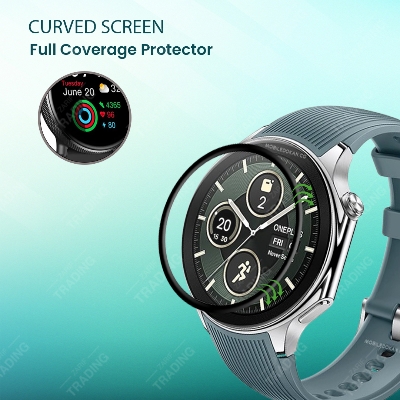 Picture of OnePlus Watch 2 Screen Protector Full Coverage Anti-Scratch Anti-Fingerprint Automatic Scratch Repair Easy Install (1 Pc)