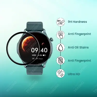 Picture of ZEBLAZE BTALK 3 PRO Screen Protector Full Coverage Anti-Scratch Anti Fingerprint Automatic Scratch Repair Easy Install (1 Pc)