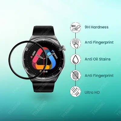 Picture of QCY GT2 Screen Protector Full Coverage Anti-Scratch Anti Fingerprint Automatic Scratch Repair Easy Install (1 Pc)
