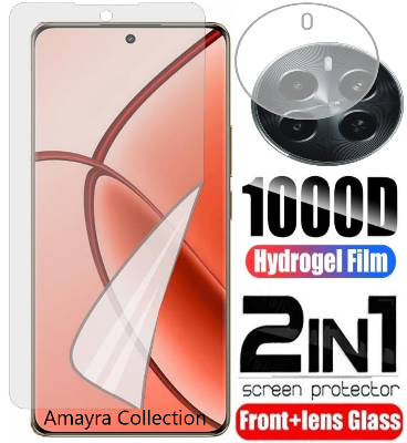 Picture of 2in1 Protector Combo Pack for Realme P1 Pro 5G (Front Hydrogel Screen Protector Poly + Camera Lens Protector)