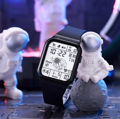Picture of Sports Waterproof Digital Black Watch Black