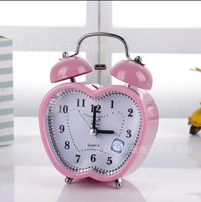 Picture of Bell Table Alarm Clock Apple Shape - Wall Clock 