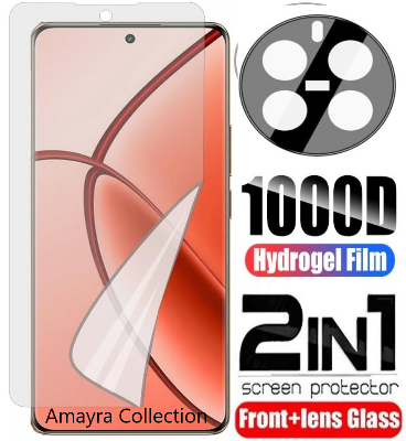 Picture of 2in1 Protector Combo Pack for Realme P1 Pro 5G (Front Hydrogel Screen Protector Poly + 3D Camera Lens Protector Glass)