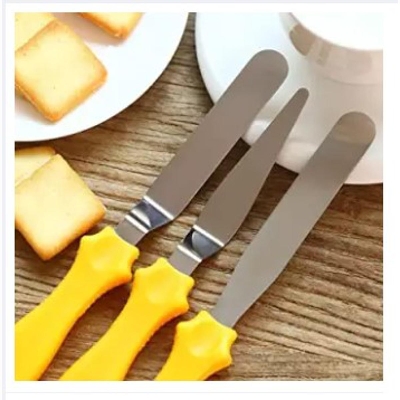 Picture of 3 PCS Butter Knife Stainless Steel Butter Cake Cream Knife Spatula Baking Tool -Multicolor