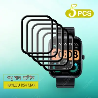 Picture of HAYLOU RS4 MAX Screen Protector Full Coverage Anti-Scratch Anti-Fingerprint Automatic Scratch Repair Easy Install (5 Pcs)