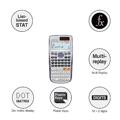 Picture of Fx-991es Plus Scientific Calculator For Students Grey