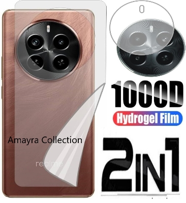 Picture of 2in1 Back Protector Combo Pack for Realme P1 Pro 5G (Back Hydrogel Poly Protector + Camera Lens Protector)