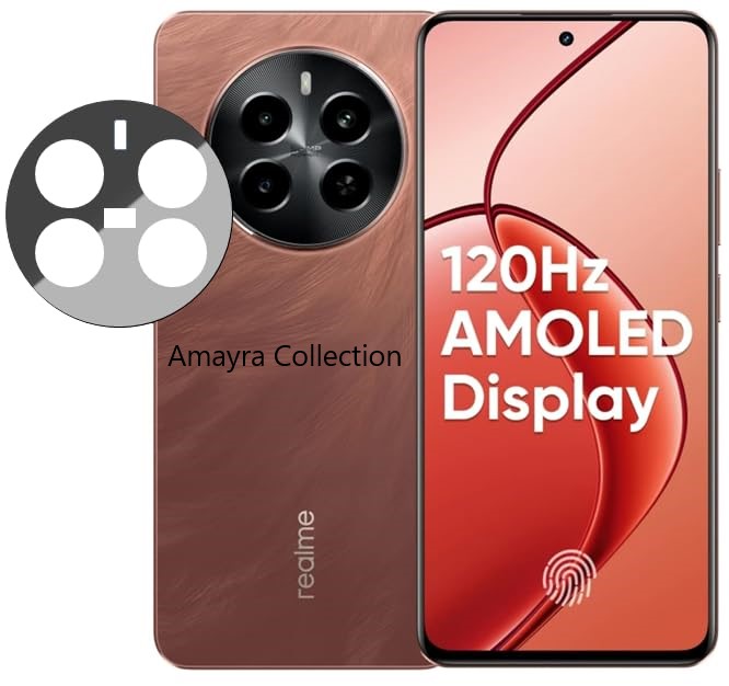 Picture of Realme P1 Pro 5G Back 9H Full Camera Lens Protector Rear 9H 3D Camera Lens Protector,Upgraded HD,Clear Scratch Resistant [With Photo Friendly Flash Cut]